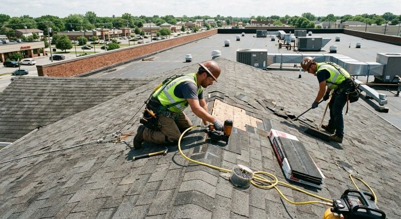 Our team working on Roofing Service projects in Windsor, CO