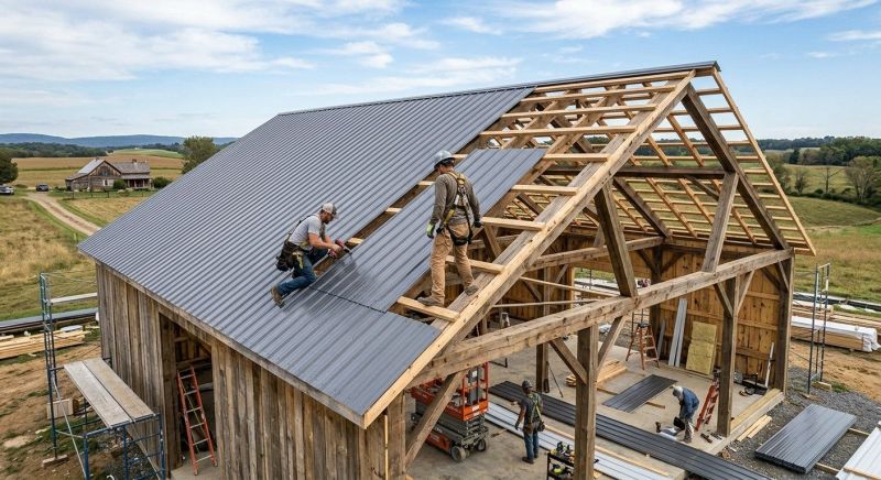 Barn Roof Construction in Windsor, CO