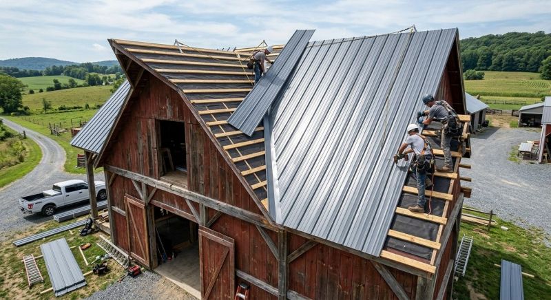 Barn Roof Construction in Windsor, CO