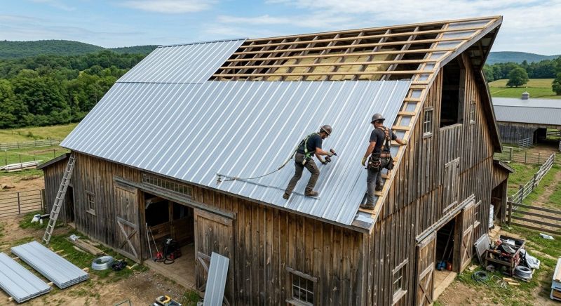 Barn Roof Construction in Windsor, CO