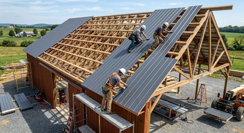 Barn Roof Installation in Windsor, CO