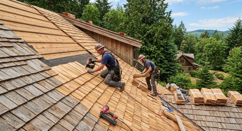Cedar Roof Installation in Nunn, CO