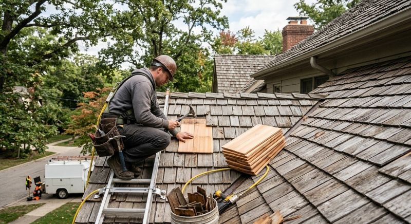 Cedar Shake Roof Repair in Windsor, CO