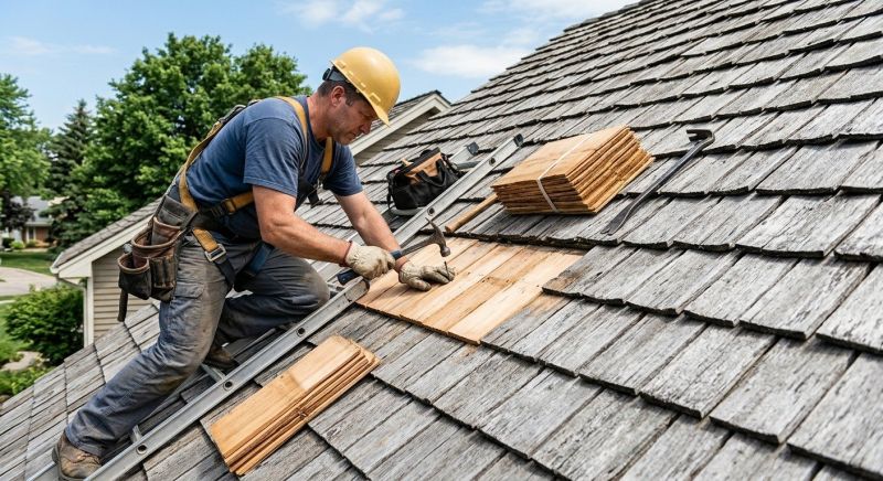 Cedar Shake Roof Repair in Milliken, CO