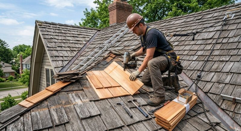 Cedar Shingles Repair in Evans, CO