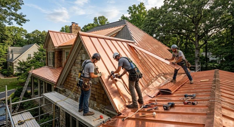 Copper Roof Installation in Windsor, CO