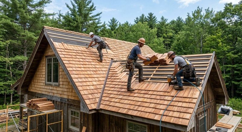 Natural Wood Roof Installation in Windsor, CO