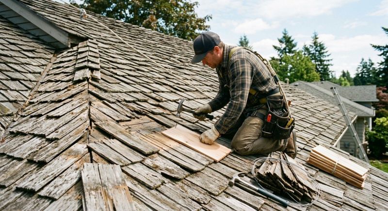 Shake Shingle Repair in Evans, CO