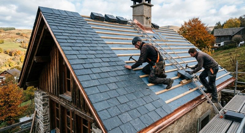 Slate Roof Construction in Windsor, CO