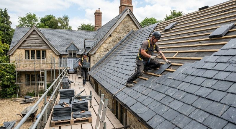 Slate Roof Installation in Johnstown, CO