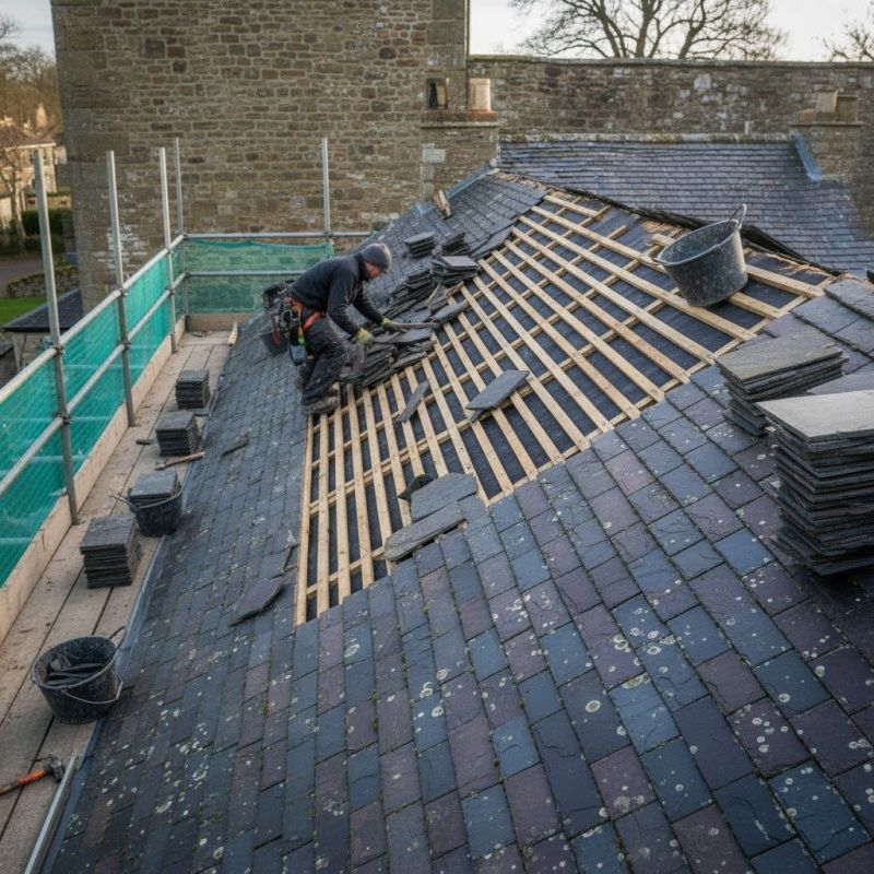 Slate Roof Replacement in Milliken, CO