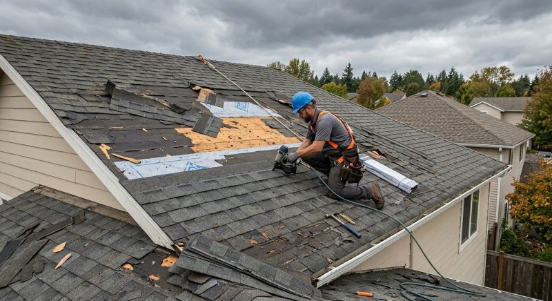 Storm Damage Roof Repair in Milliken, CO
