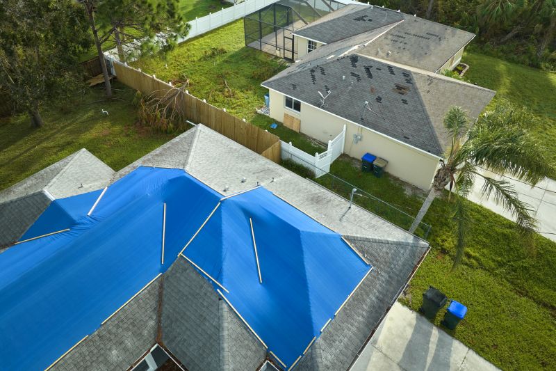 Storm Damage Roof Tarping in Windsor, CO