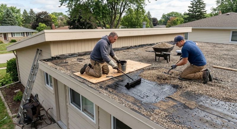 Tar And Gravel Roof Repair in Windsor, CO