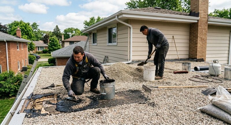 Tar And Gravel Roof Repair in Timnath, CO
