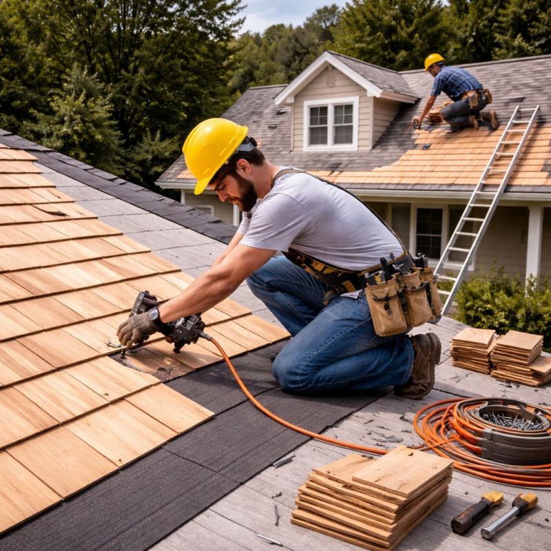 Wood Roofing Installation in Evans, CO