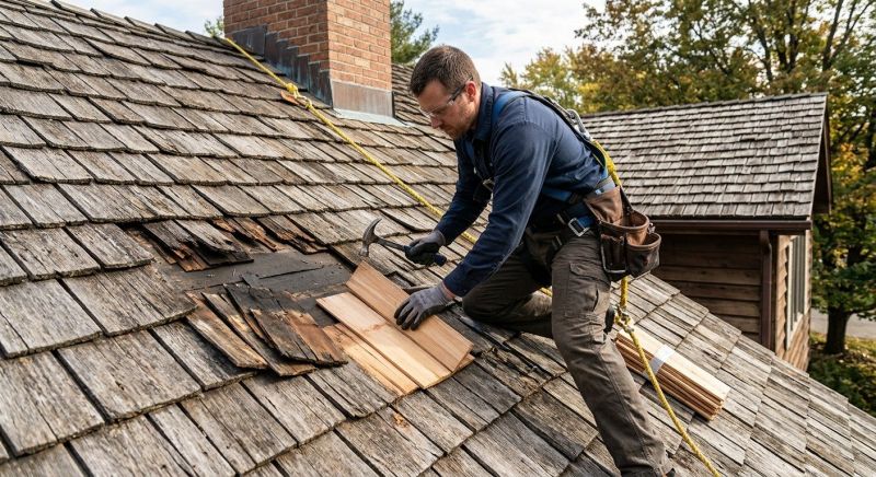 Wood Shake Roof Repair in Windsor, CO