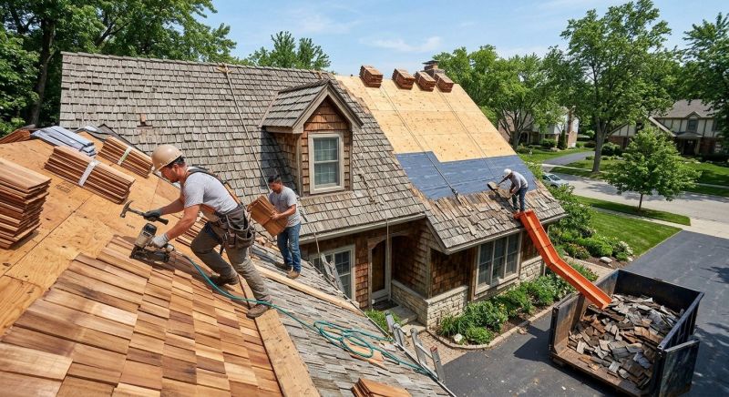 Wood Shingle Roof Replacement in Windsor, CO