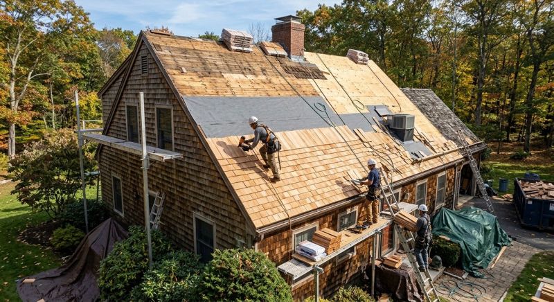 Wood Shingle Roof Replacement in Windsor, CO